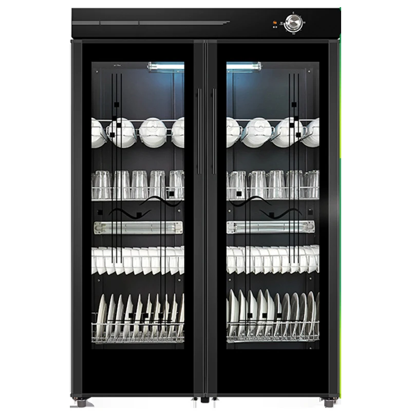 خزانة تطهير أطباق المطبخ التجارية ذات الباب المزدوج