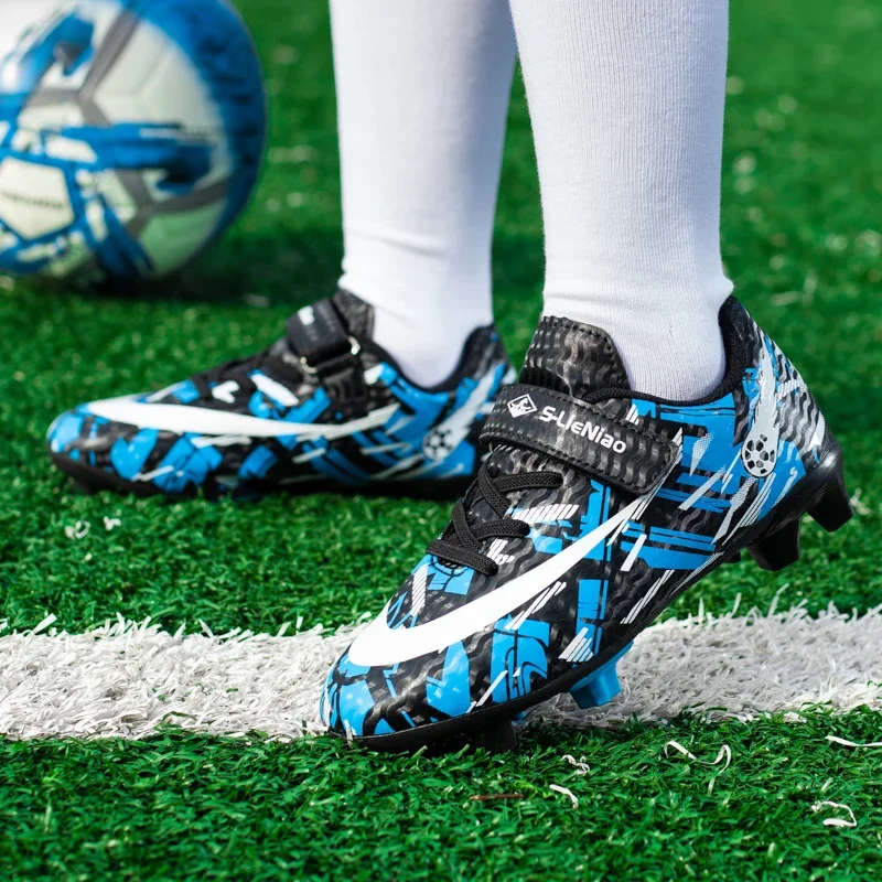 Cheap Kids Soccer Sneakers For Children Futsal Shoes 2024 Training Outdoor Non-slip Football Boots Boys\' Sports Shoes Size 28~39