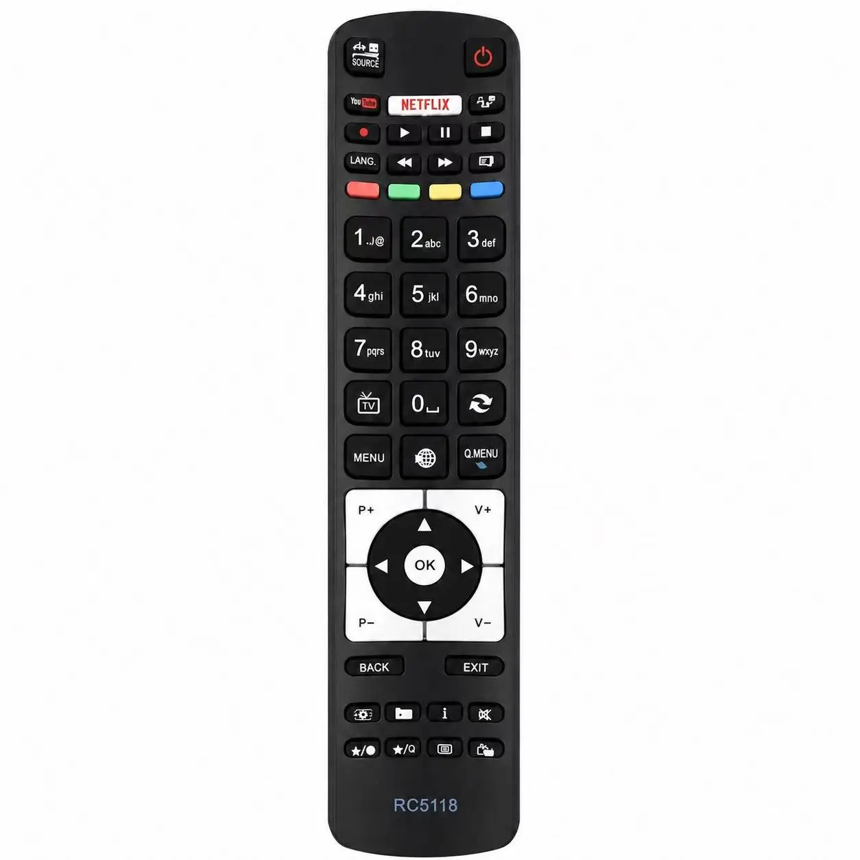 RC5118 Replacement TV Remote Control For TELEFUNKEN Luxor LED39RST LED65RST LUX0142001 LED32RST LED50RST