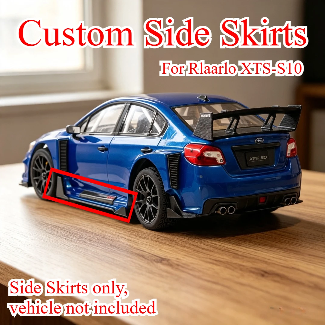 RC Rally Car Decorative Custom Side Skirts Canards Air Intake Vents For Rlaarlo XTS-S10 Simulated Exterior Upgrade Accessories