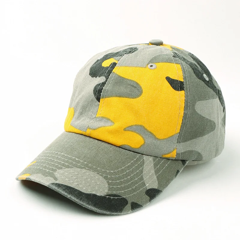 Unisex Hiking Camouflage Tactics Baseball Cap Leaves Jungle Hat Unstructured Cotton 6 Panel