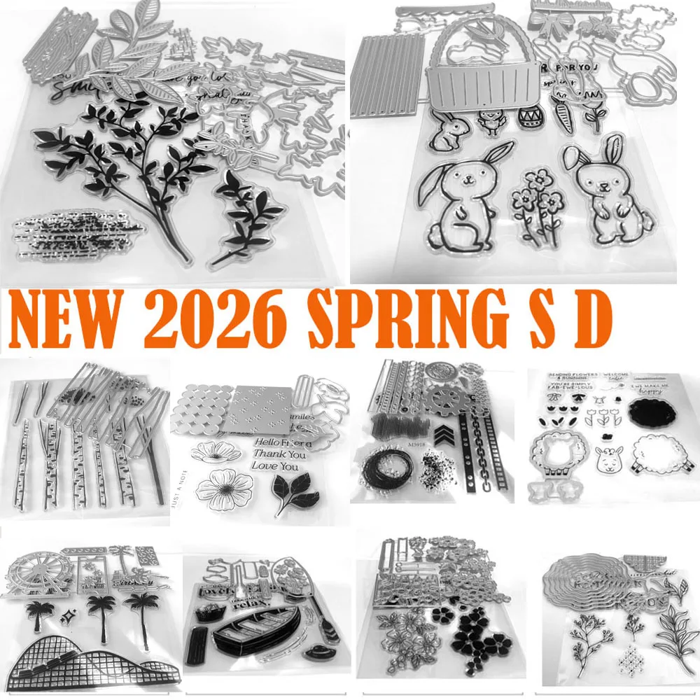 2026 Neue Valentinstags-Stanzformen für Scrapbooking-Set DIY-Kartenherstellung Scrapbook-Material Oster-Bastelzubehör