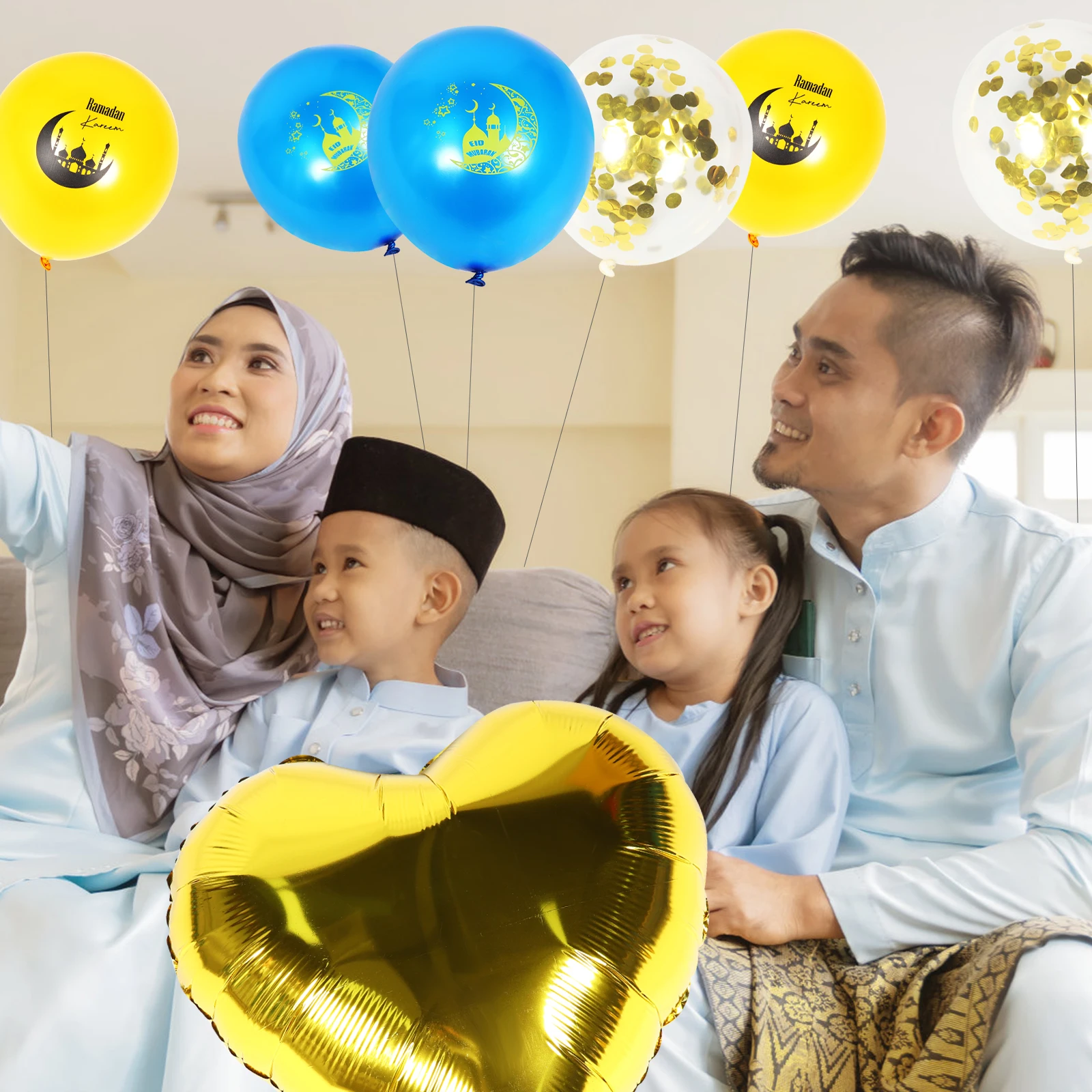 

Ramadan Latex Balloons Decorations Mubarak Party Supplies Islam Balloon Festival Home Celebrations joyful Atmosphere 2023