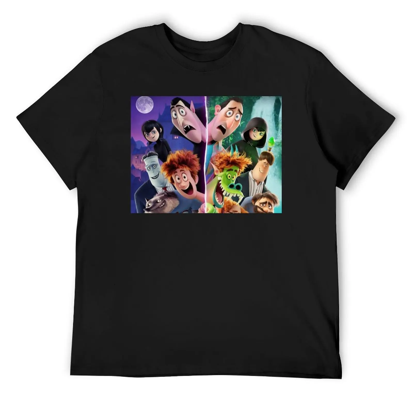 Animated Hotel - Transylvania - Transformia animated series T-Shirt custom shirt Short sleeve tee men