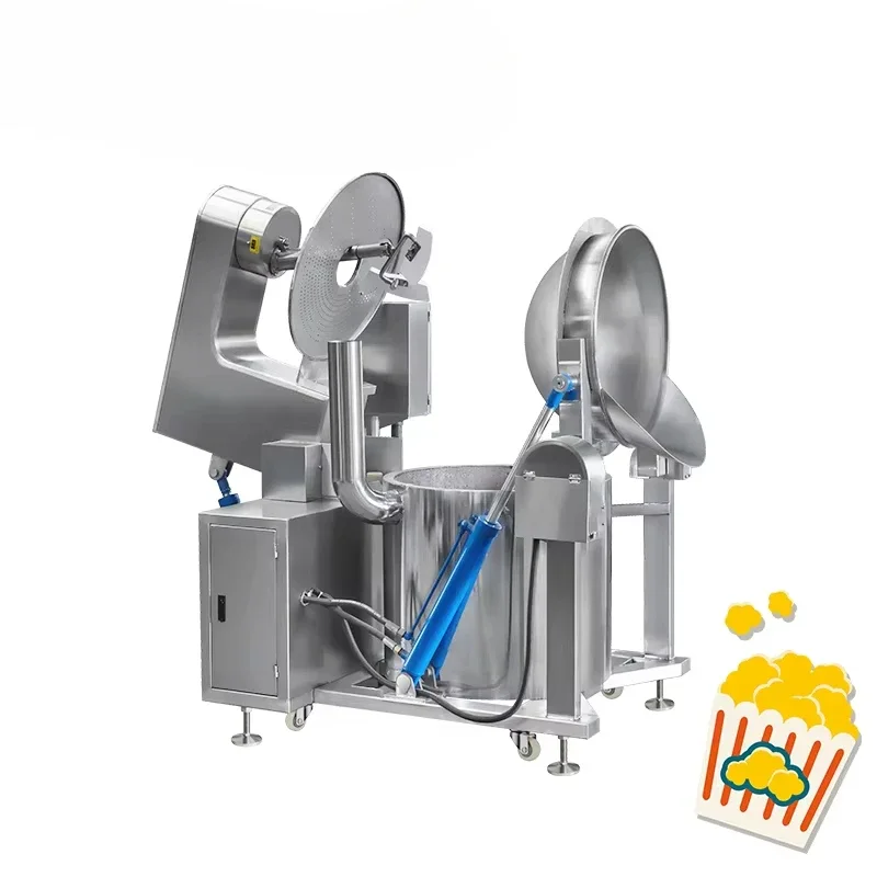 Commercial High Quality Gas Popcorn Machine Large Capacity Automatic Industrial Caramel Electric Popcorn Making Machine