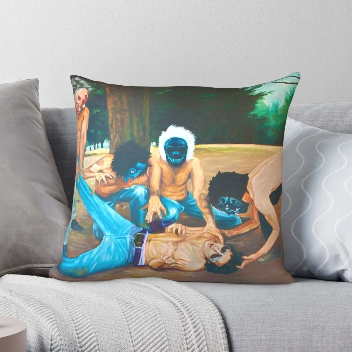 Funda de almohada cuadrada Royal Tenenbaums Eli Cash, funda de cojín decorativa con cremallera y patrón de terciopelo y lino de poliéster, 45x45