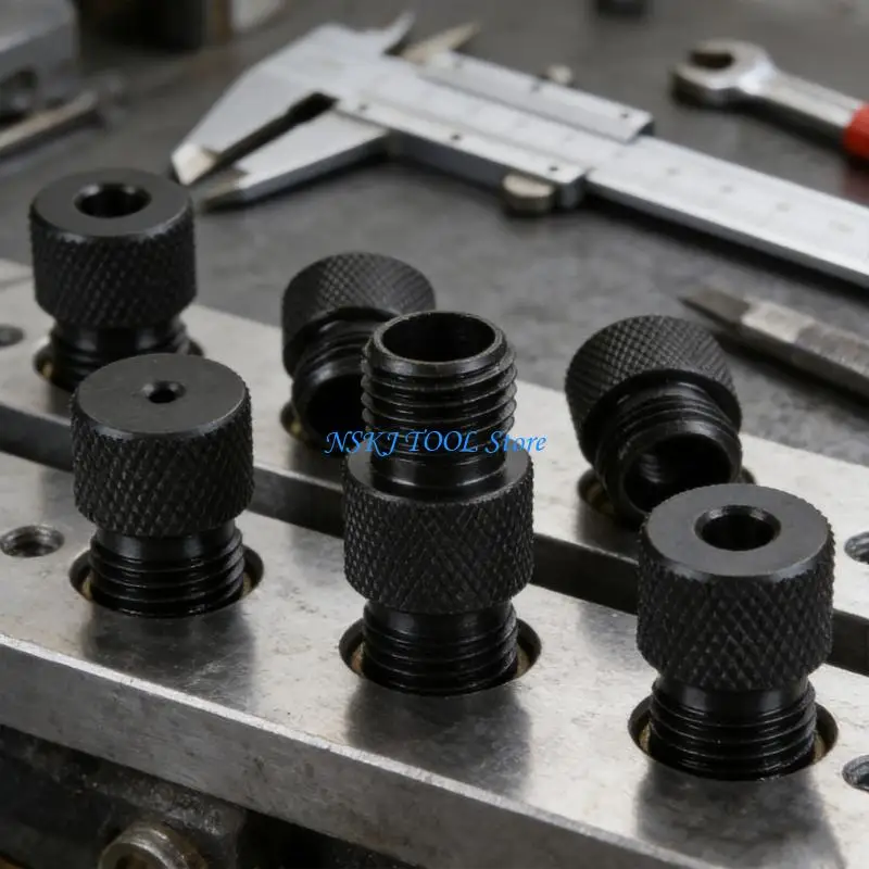 L8RC High Accuracy Carbon Steel Drill Jig Bushings Set Of 6 Positioning Tool Size From 2mm To 10mm For Accurate Drilling