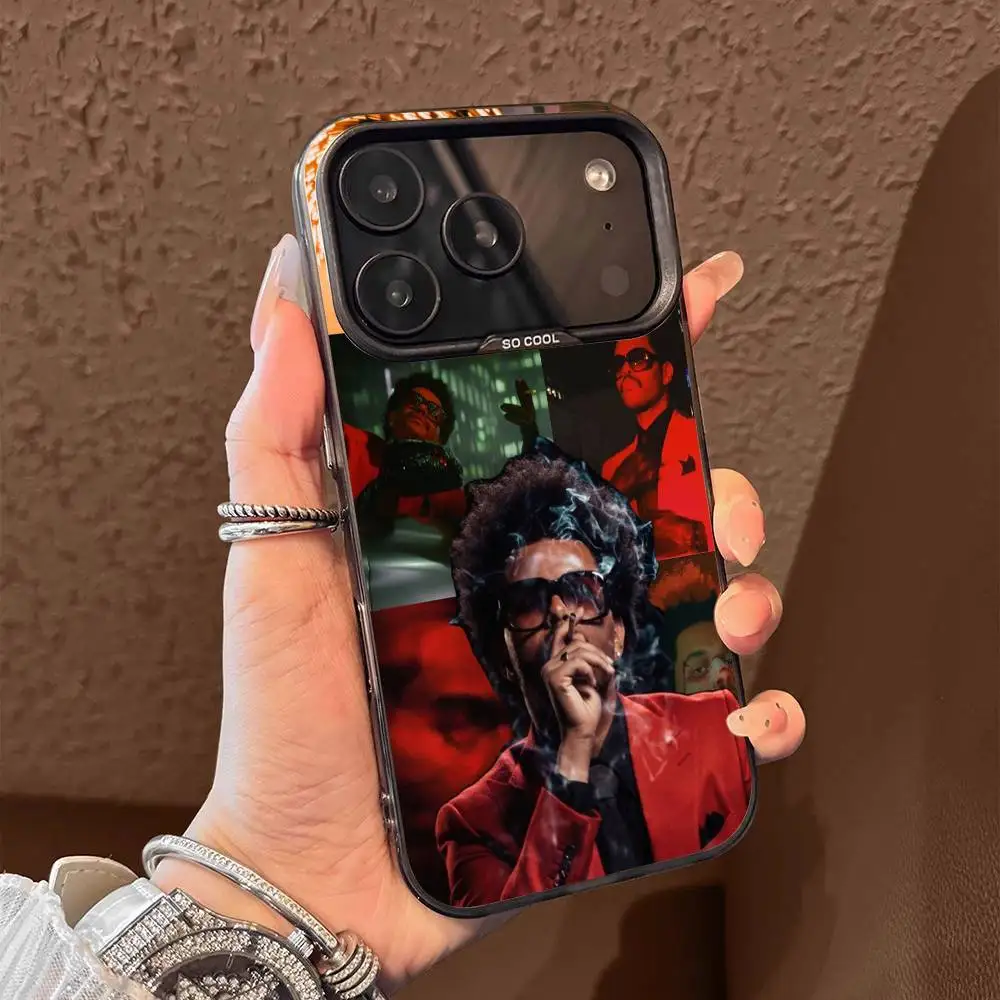 Casing HP T-The Weeknd Hurry Up Tomorrow XO untuk iPhone 17,16,15,14,13,12,11,Pro,Max,Plus,E,Air,Mini Hitam Bahan TPU