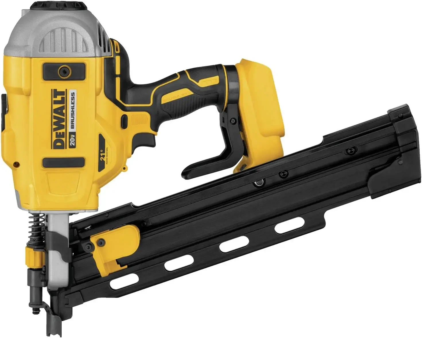 DEWALT 20V MAX * Pregador de enquadramento, 21 graus, colado de plástico, somente ferramenta (DCN21PLB)