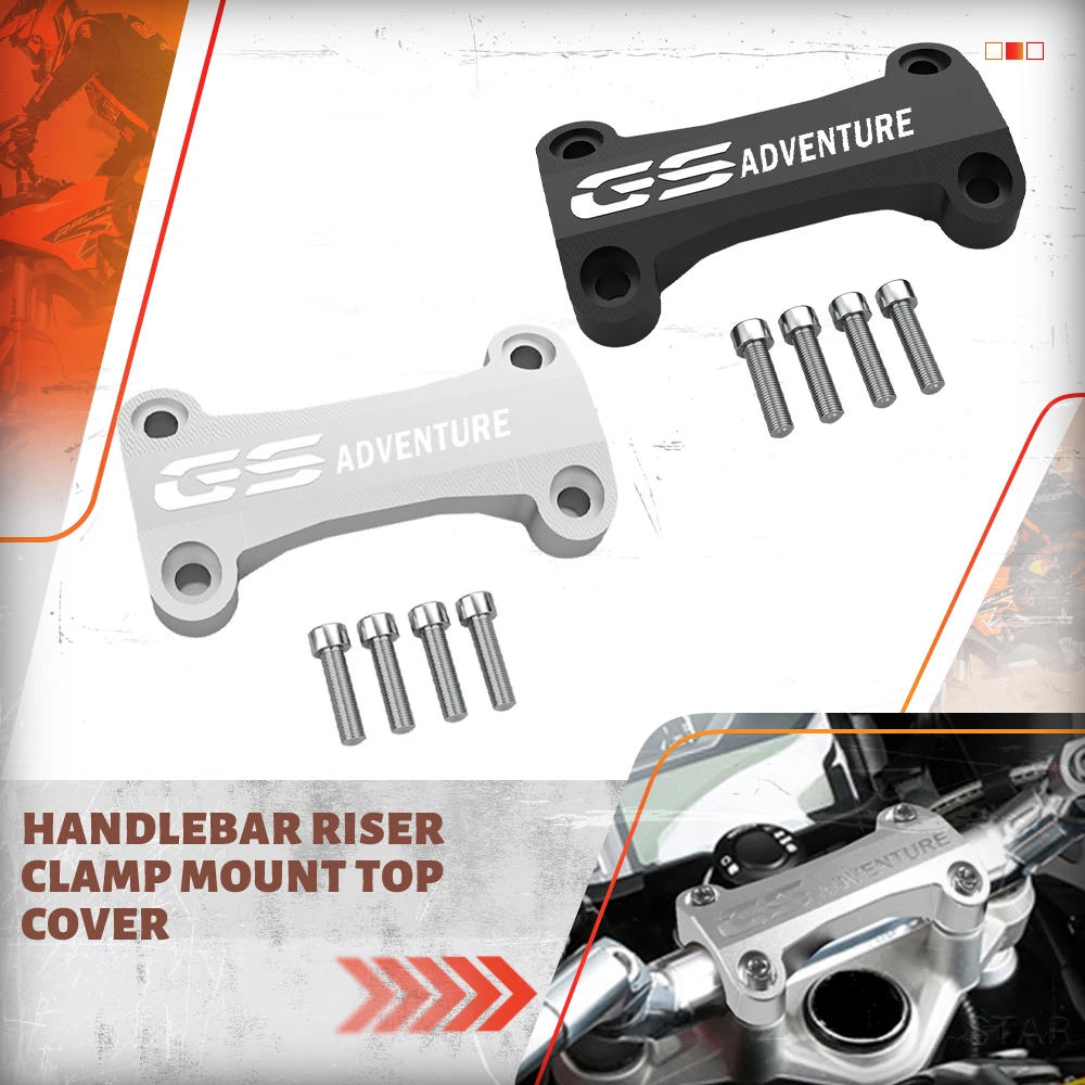 

For BMW R1200GS Advenutre LC R1250GS ADVENTURE Motorcycle Handlebar Fat Bar Riser Top Clamp Cover Support 2013-2016 2017 2018