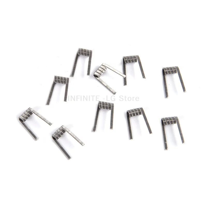 10 unidades/caixa bobinas pré-fabricadas NI80 bobina pré-construída para fio de aquecimento MTL RDA RTA RBA Mod