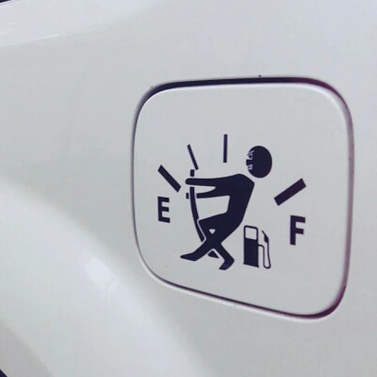 Fuel Tank Cap Stickers Self-Adhesive Low Fuel Warning Decal Universal for Cars, Trucks, Motorcycles, Easy Application, Durable