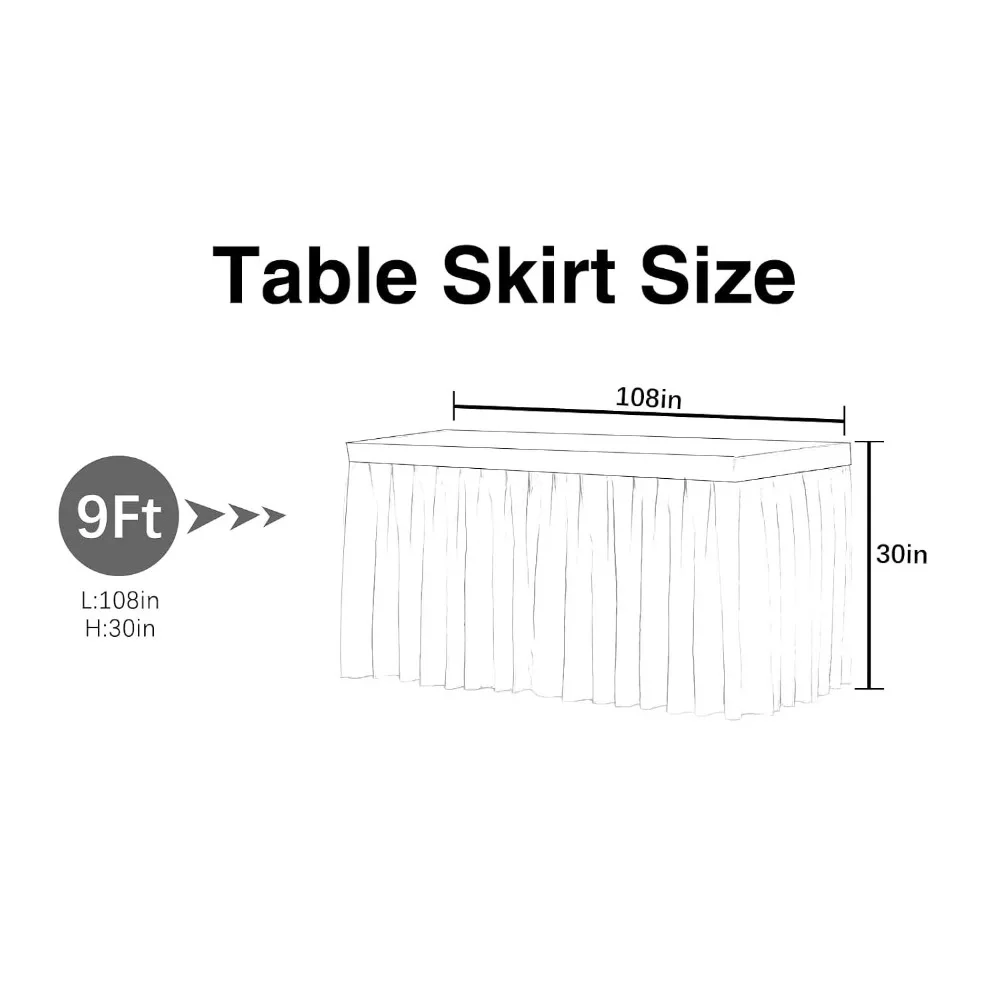 Popular Colorful Multi-layered Table Skirt for Wedding, Birthday Party, Holiday Dessert Table Decoration