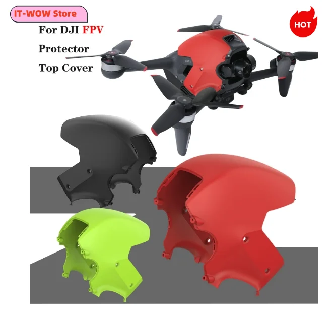 For DJI FPV Body Upper Cover Protector Top Shell Case RC Flight PC Drone Top Housing Replacement Top cover Accessories