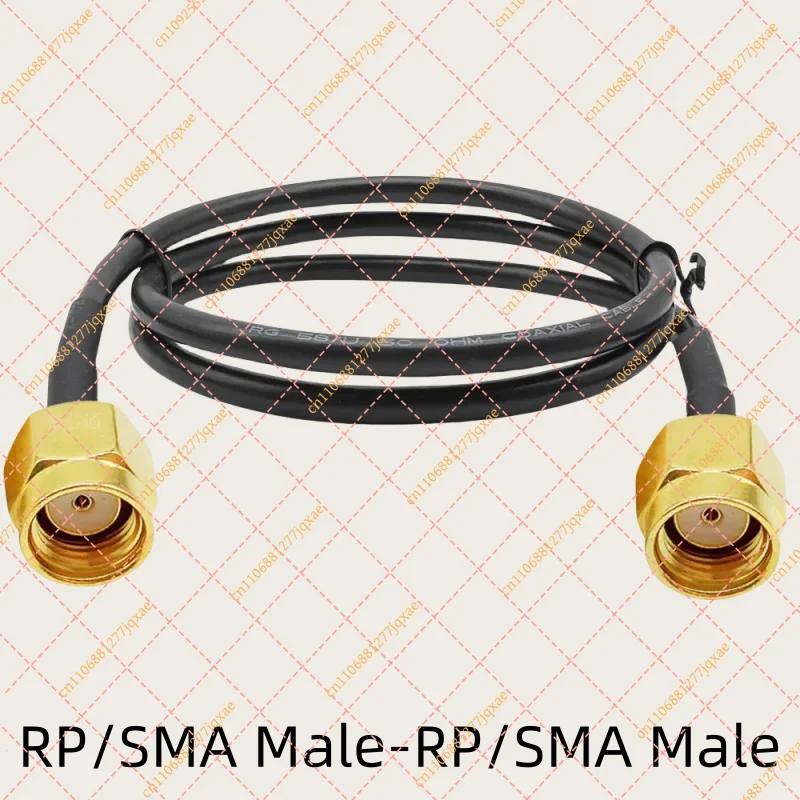 RG58 50 Ohm RF Coaxial Cable | SMA Male to RP-SMA Female Pigtail for WiFi Antenna