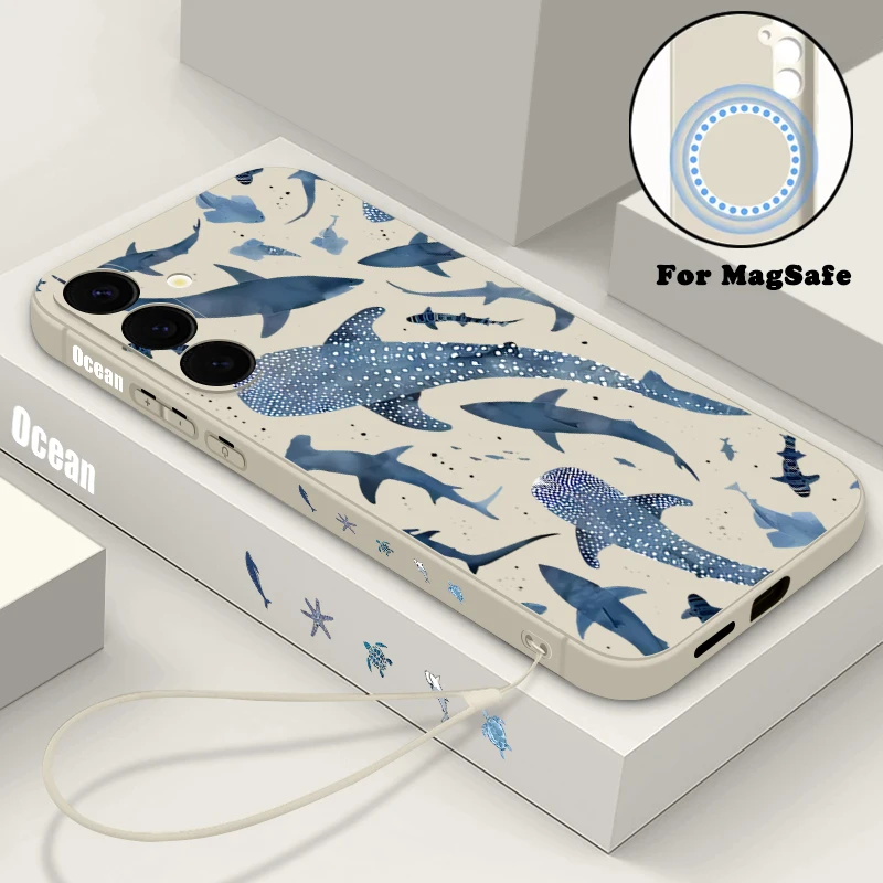 Whale Phone Case For Samsung Galaxy S25 FE S26 S25 S24 S23 S