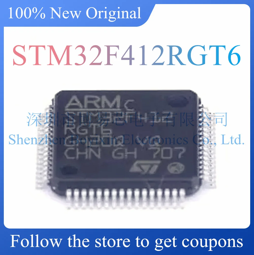 

NEW STM32F412RGT6.Original Product.Package LQFP-64