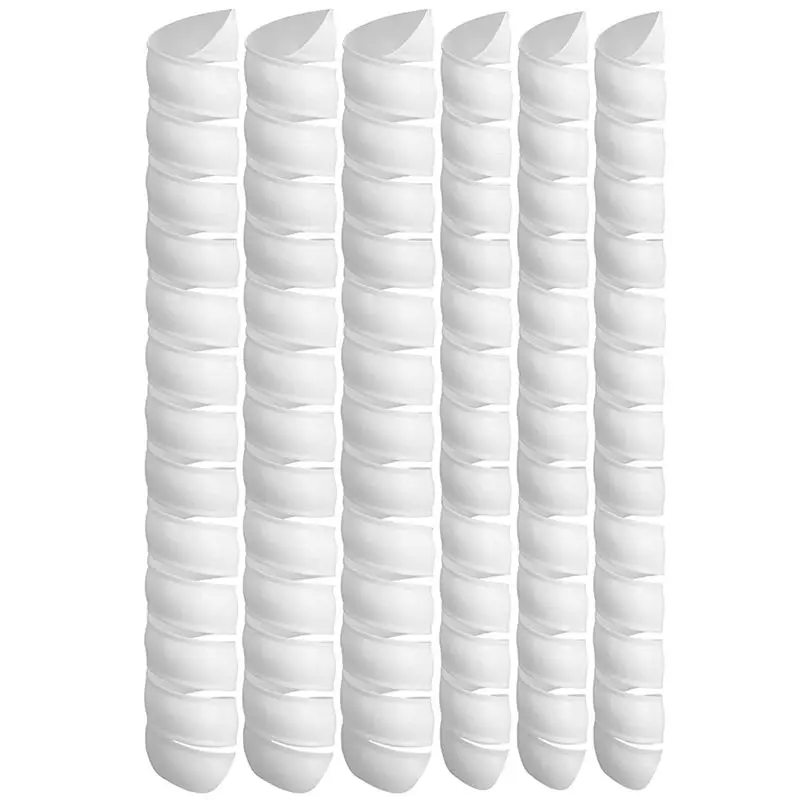 ABJO-6 PCS Tree Trunk Protector, Plastic Spiral Tree Guard-Tree Bark Protector Tube Wraps To Protect Saplings Plants