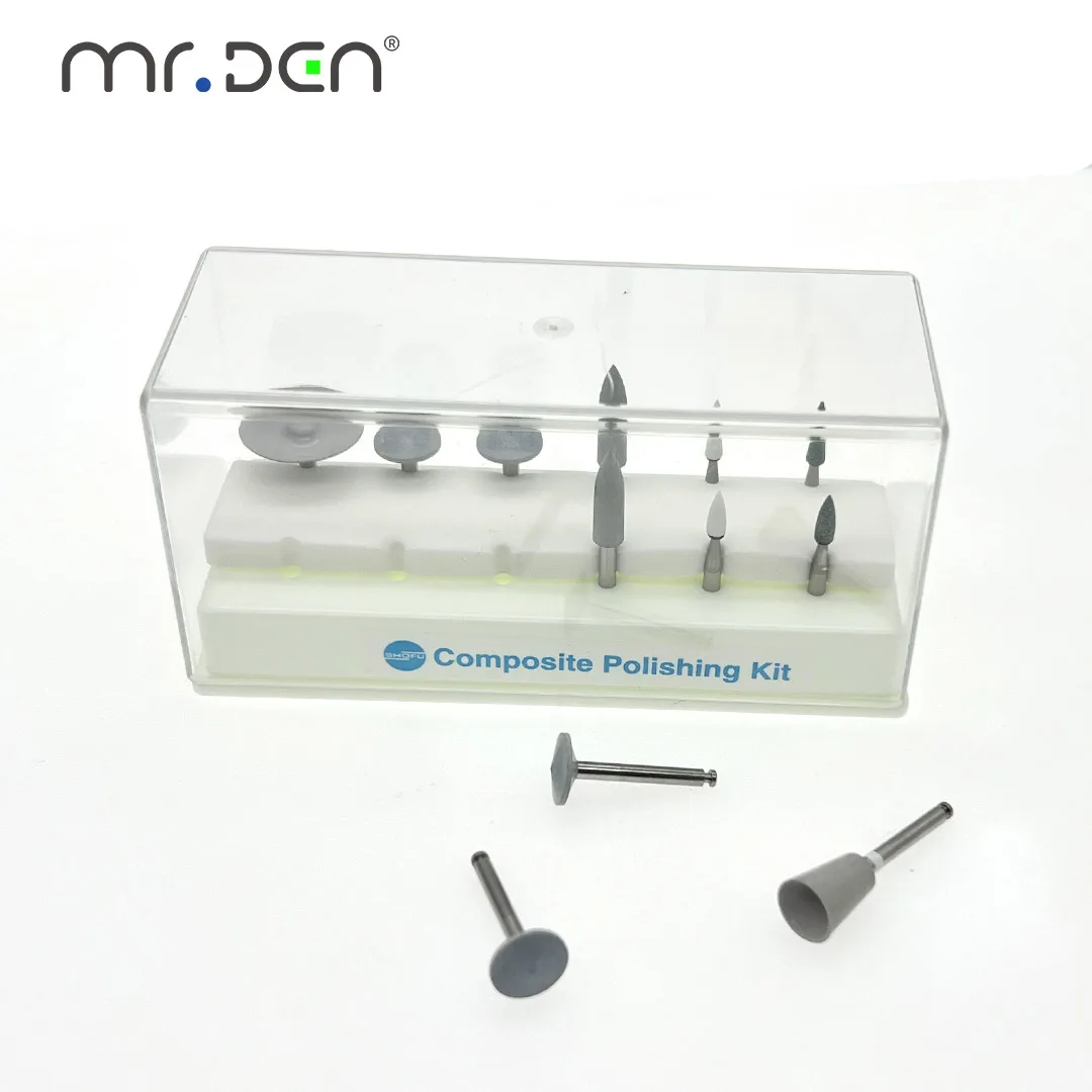 Dental Polishing Head Kit for Ceramic Zirconia Metal Resin Tooth Grinding And Maintenance Tool Set