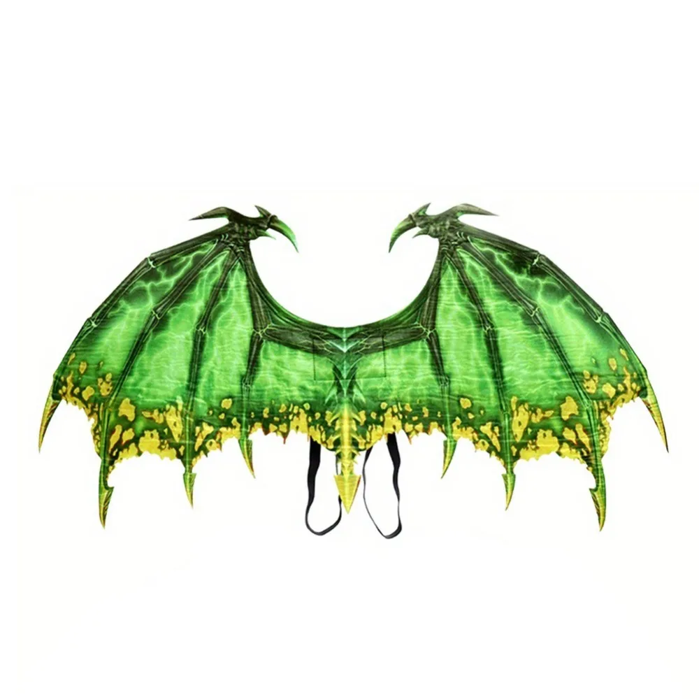 

Foldable Halloween Dragon Wing Elastic Band Universal Masquerade Dragon Wing Unisex Non-woven Fabric Cosplay Wing Costume Kids