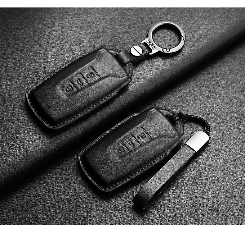 Leder-Autoschlüsselhülle für Touareg 2019 2020 2021 2022 2023 2024 2025 2026 Schlüsselschutz-Zubehör – Detail 11