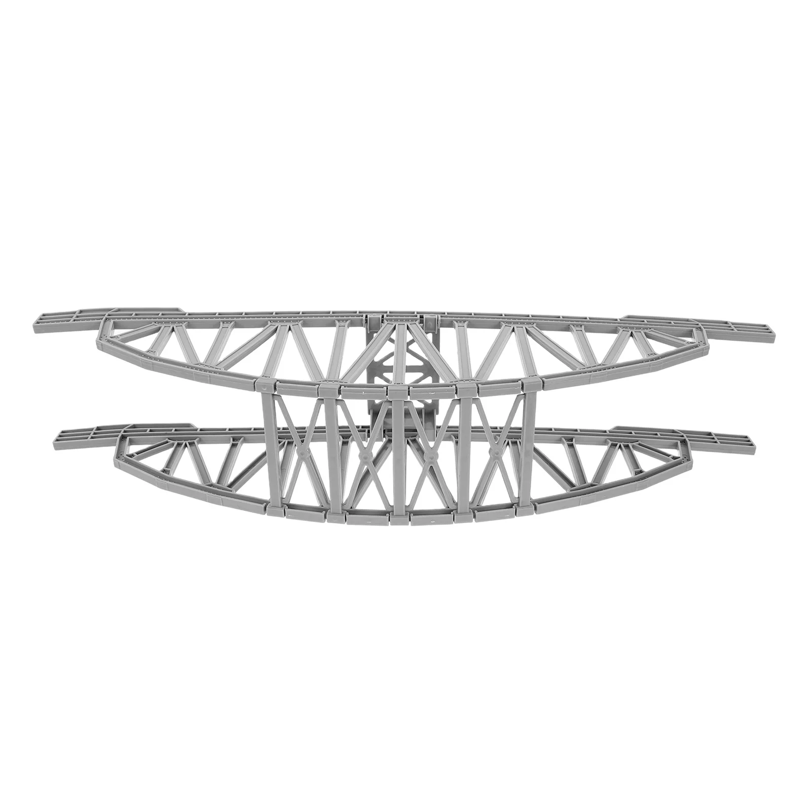 Simulação ponte ferroviária de plástico trem pista conector para crianças diy layout trem ponte acessórios criança sistema pista parte