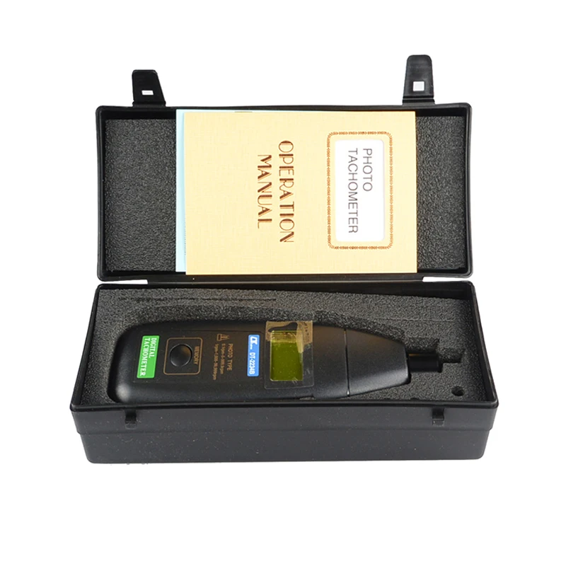 LUTRON DT-2234B Original Digital Tachometer La---ser Photo Non Contact RPM Meter Velocity RMP Tachometer