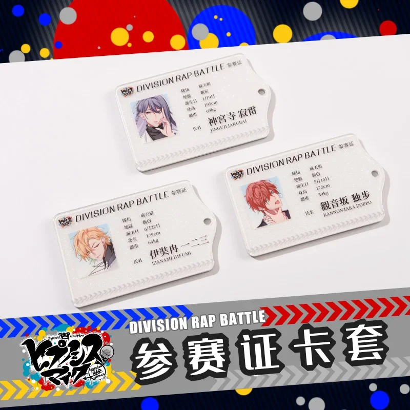 Anime Division Rap Battle Hypnosis Mic Yamada Ichiro Aohitsugi Samatoki ID Bus Bank Card Case Holder Keychain Pendant Cool Toy