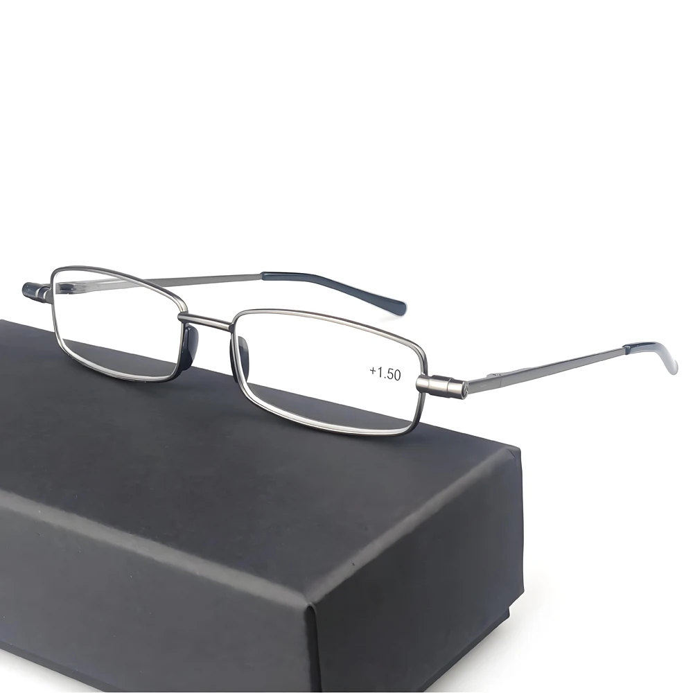 

Reading Glasses for Men Slingshots Magnifying Glasses Progressive Women Foldable Full-Rim Frame Glasses Presbyopic