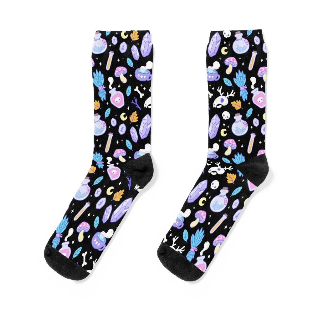 

Witchy Ingredients Nikury Socks Rugby luxe happy Stockings compression Mens Socks Women's