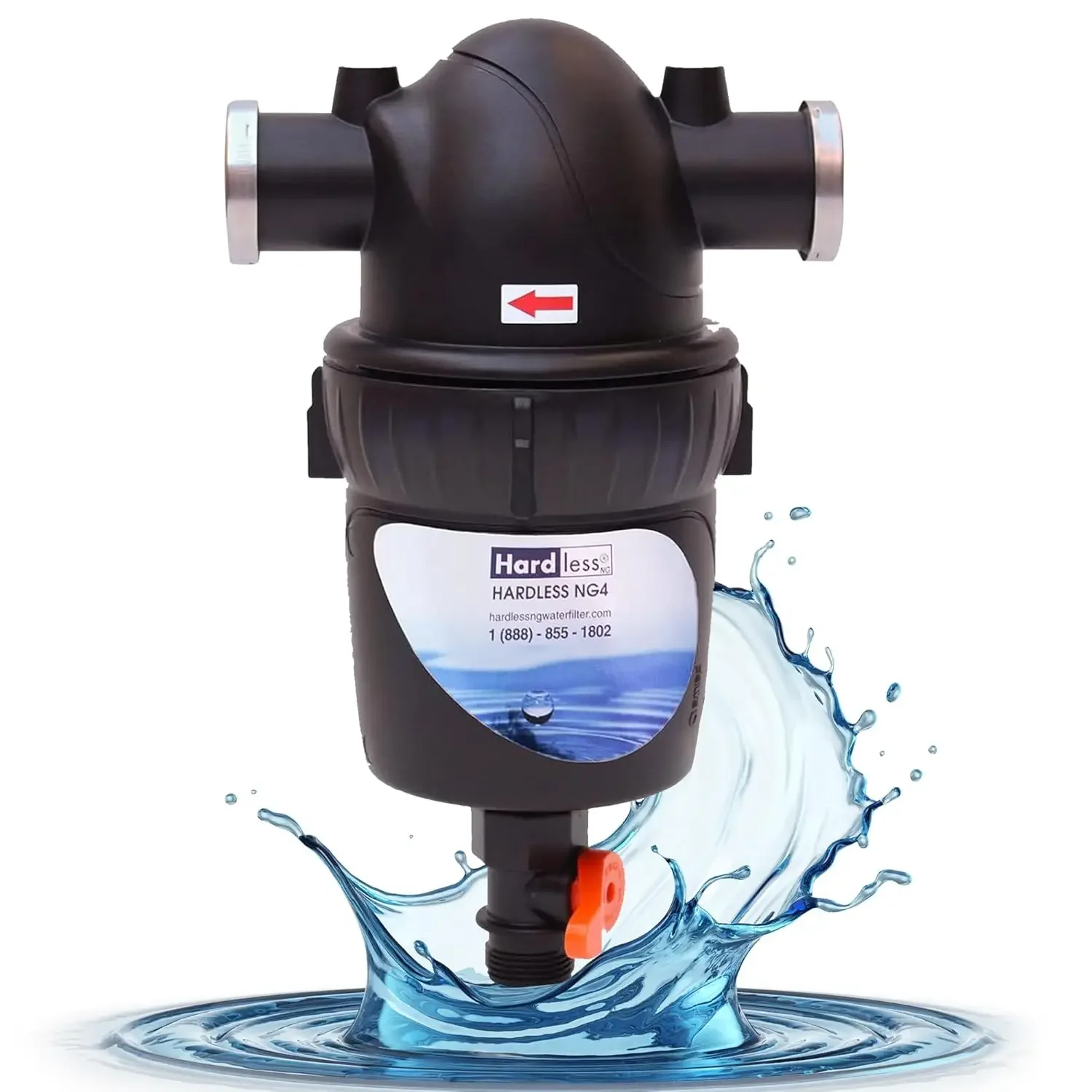 Whole House Water Filter - Salt-Free Water Softener Alternative- Reduces Limescale, Sediment & More- Compact, Easy