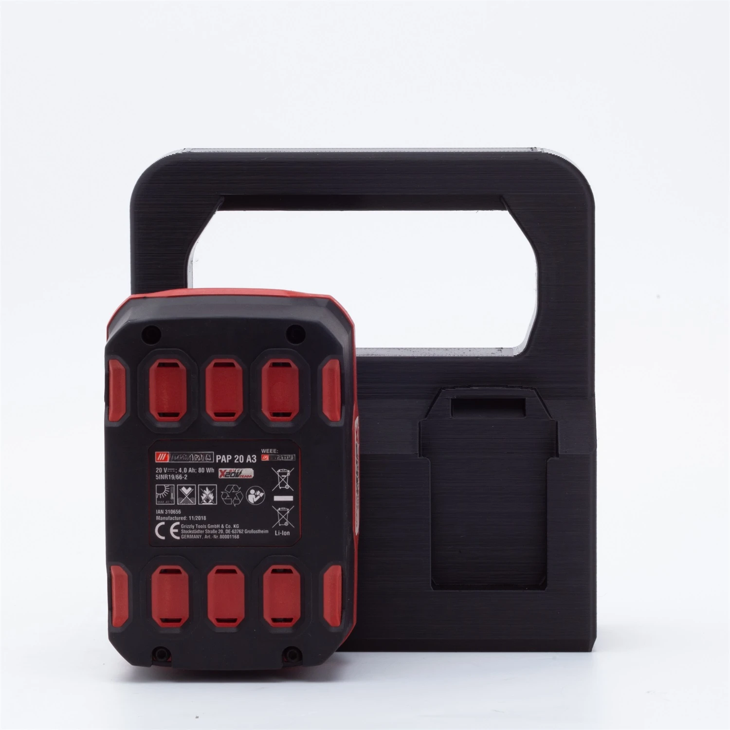 

Портативная 4-кратная корзина для аккумулятора, держатель Caddy, стеллаж для хранения, кронштейн для корзины, держатель для литий-ионной батареи Lidl Parkside X20V