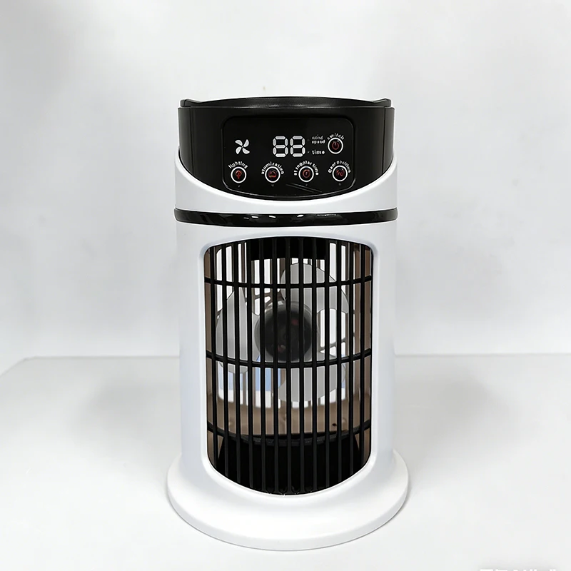 USB Charging desktop Fan with Humidifier Spray Portable Household Quiet Air Cooler Multi-Functional Cooler
