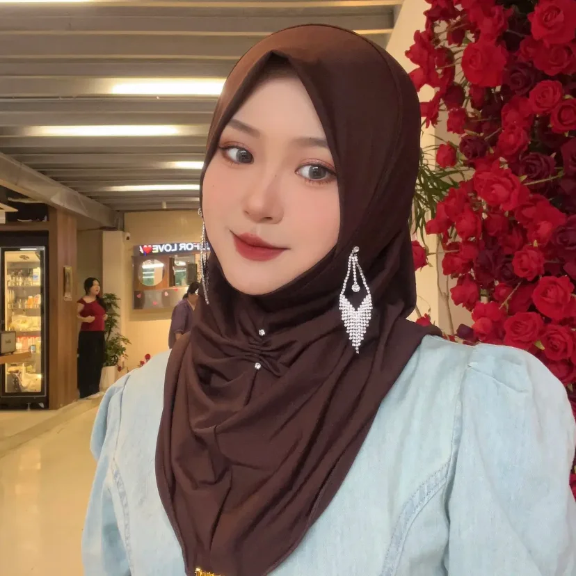 

Summer Airy Rhinestone Islamic Lady Soft Wraps Hijab Shawls
