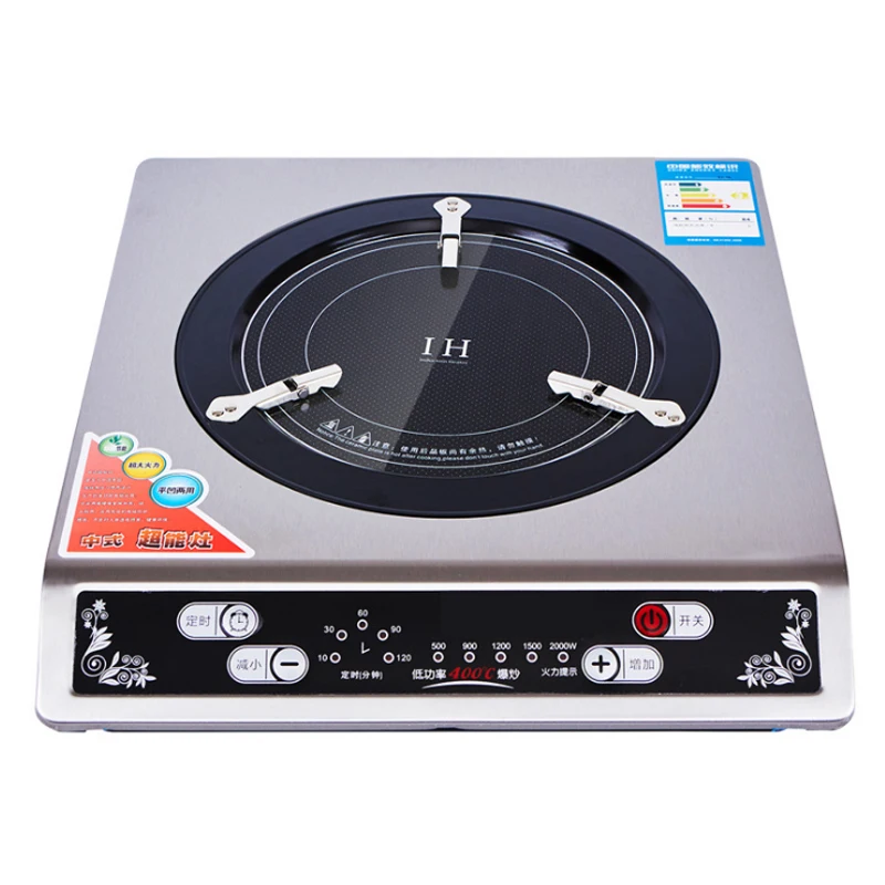 เตาแม่เหล็กไฟฟ้าในครัวเรือน Multi-Function Gathering เตารุ่นที่สาม 2000W High Power Super Induction Cooker