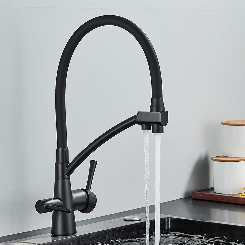 Filtered Kitchen Faucets Purification Tap 360 Rotate Water Filter  For Three Ways  