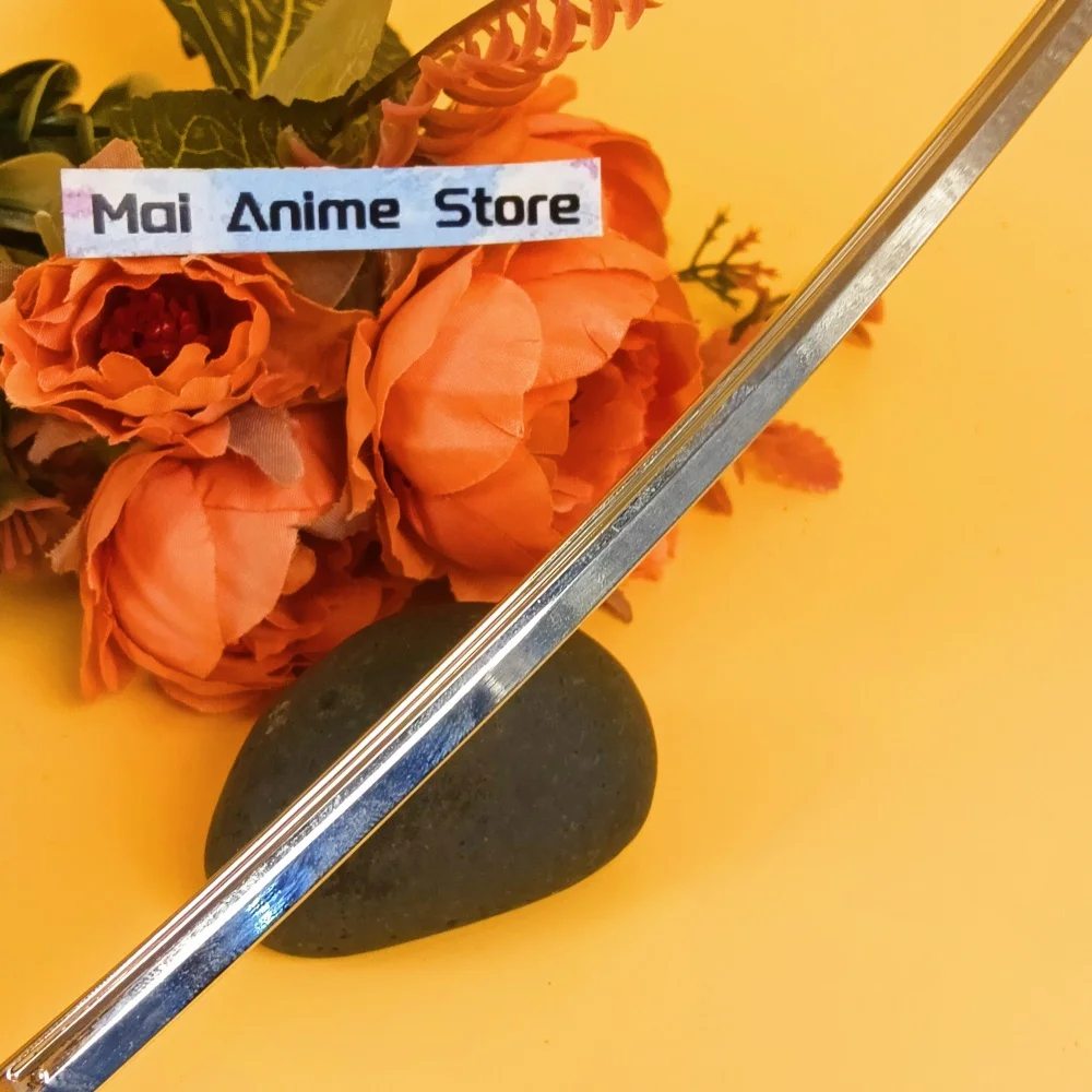 Couteau Ninja en métal, 10 pouces, Anime Bleach Katana Aizen Sousuke, taille réelle, sabre de samouraï japonais Katana, fausse épée non tranchante, jouet cadeau