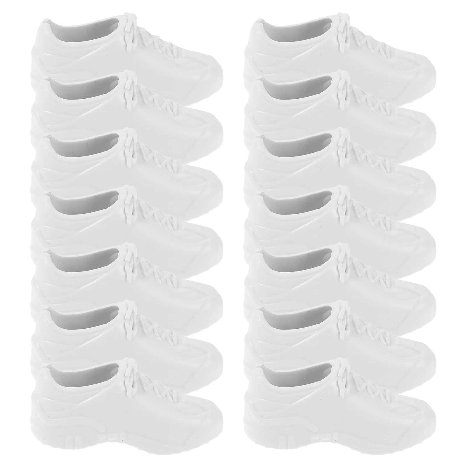 

1Set Realistic Athletic Mini Sneakers for 11inch Durable Easy Clean Plastic Tiny Shoes for Dress Up Role Play Accessories