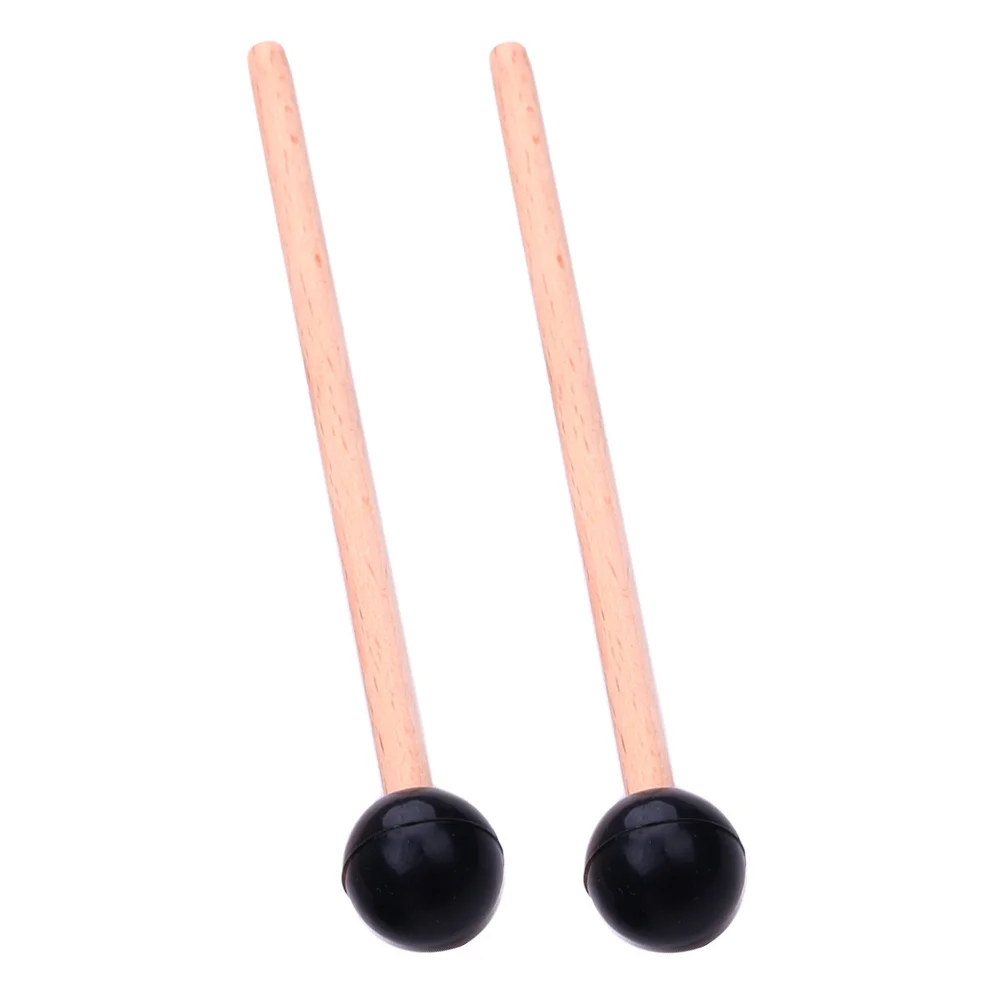 

2 Pcs Ethereal Drum Hammer Tongue Mallets Accessories Marimba Sticks Solid Wood Xylophone