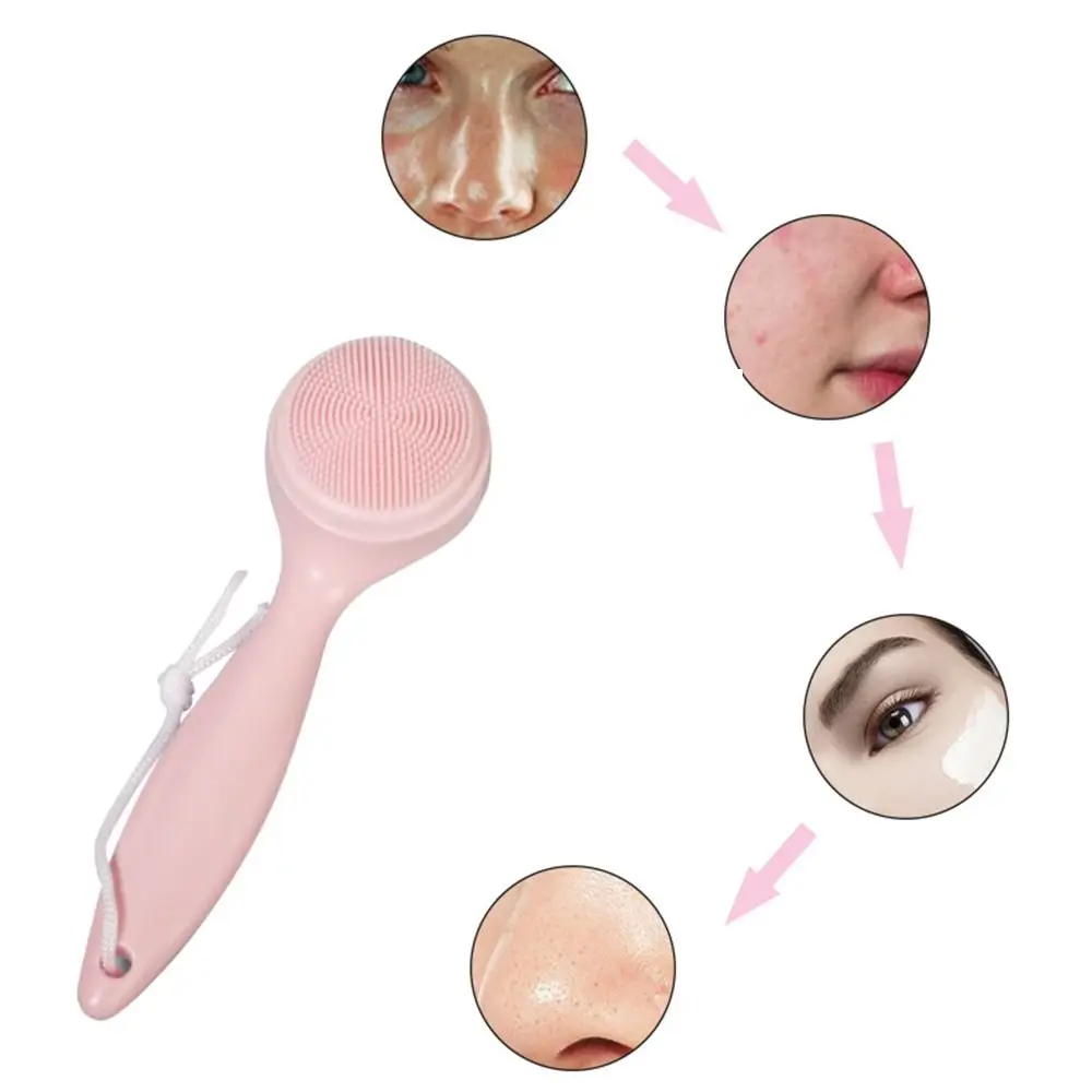 Manual Silicone Cleansing Brush Multifunctional Exfoliating Facial Cleansing Brushes Clean Pores Waterproof