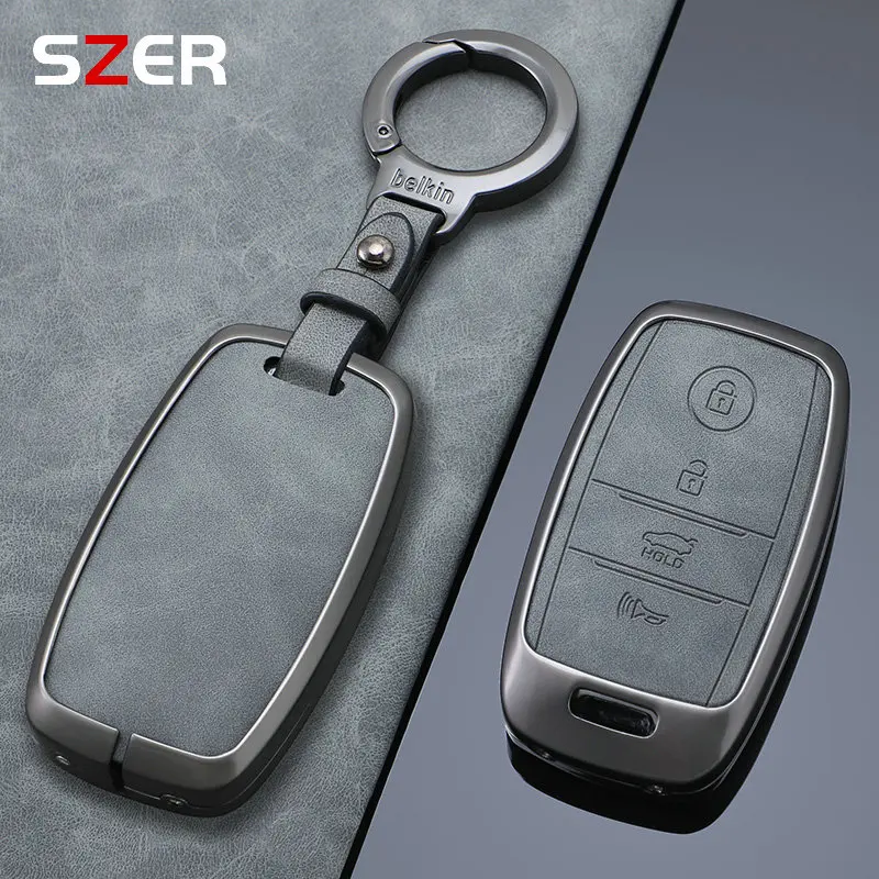 3/4 Buttons Alloy Shell For KIA Rio Rio5 Sportage Ceed Cerato K3 KX3 K4 K5 Sorento Optima Picanto Car Smart Key Case Cover Fob