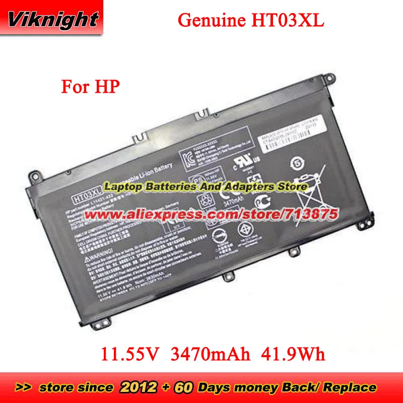 

Genuine HT03XL Battery L11119-855 HSTNN-LB7X for HP Pavilion 15-DA 15-DB 15-DW 15-DY 17-BY 17-CA 14-CK 14-DF 14-DQ 14-DK Series