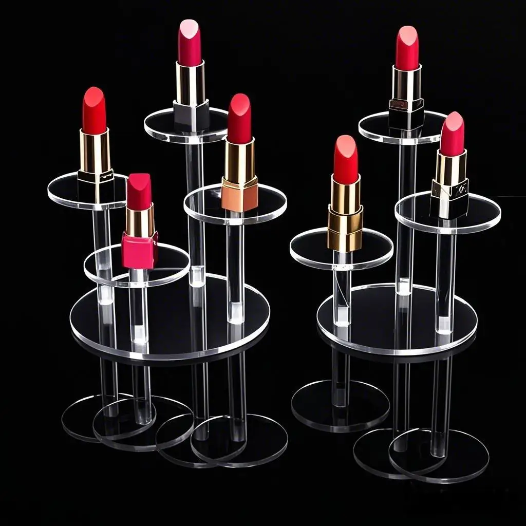 Jewelry Organizer Jewelry Display Stand Clear White Black Acrylic Earrings Bracelet Necklace Display Stand Shelf