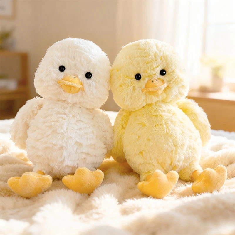 

Kawaii Fluffy Duck Plush Toy Stuffed Animal Yellow Duck Doll Birthday Gift for Kids Girls