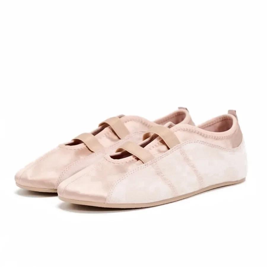 

Новое поступление, атласные балетки для женщин, милые и нежные туфли Мэри Джейн без шнуровки