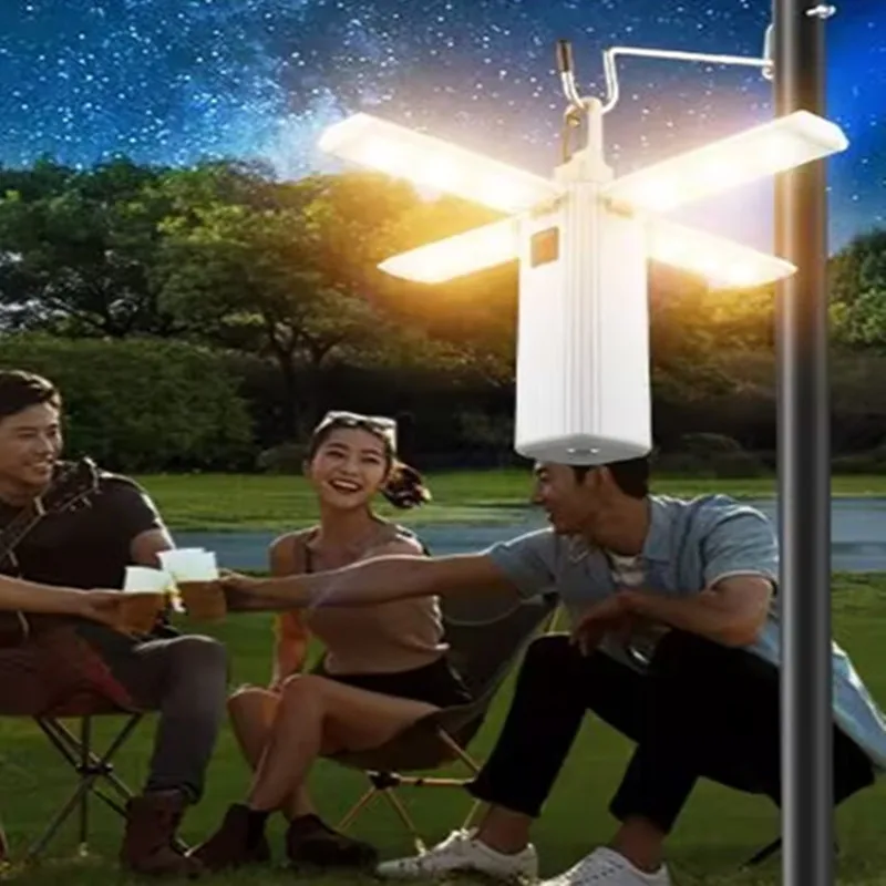 

Outdoors Solar Charging Camping Light Portable Lantern Adjustable Unfolded Fan-shaped Side Emergency Flashlight Hiking 2000mAh