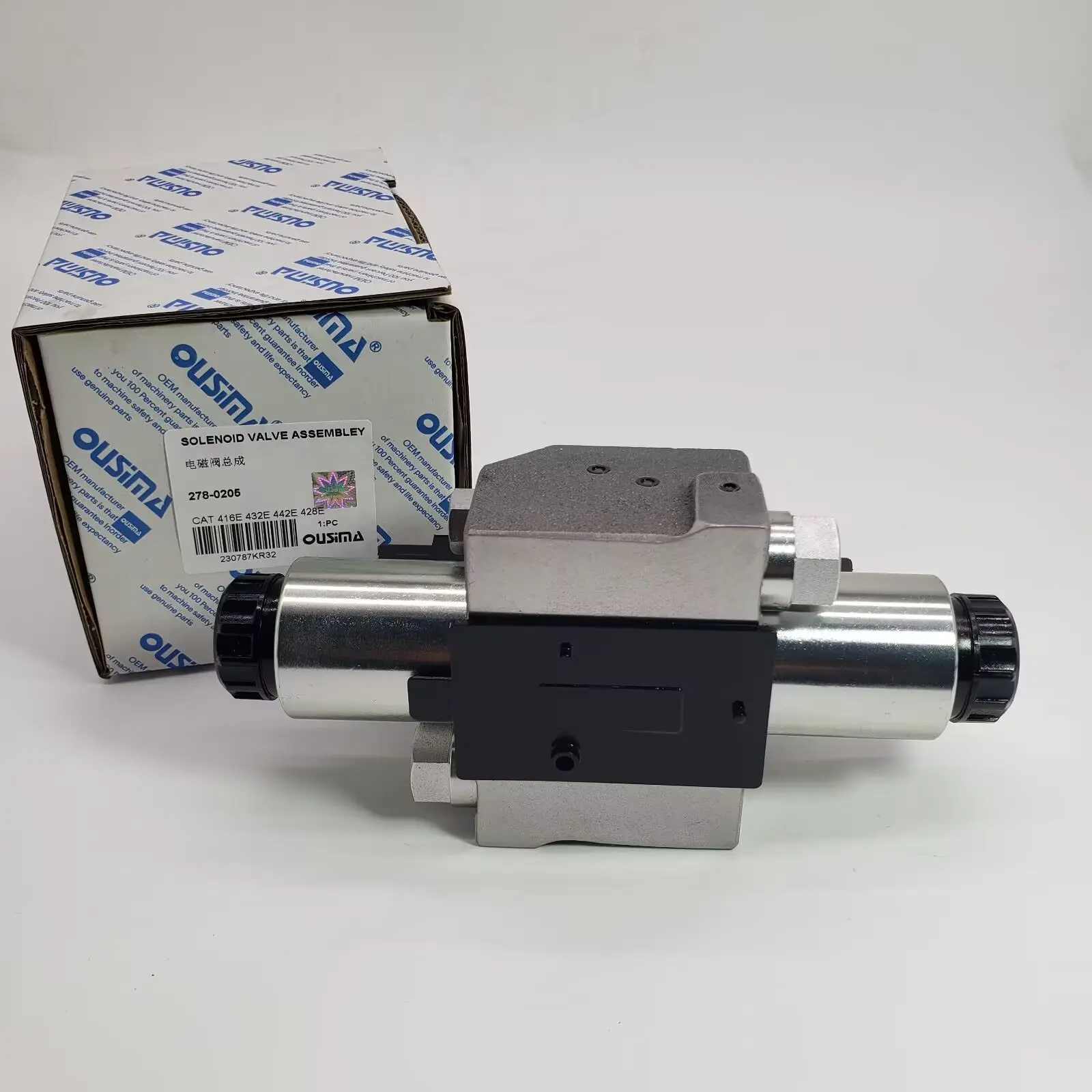 Ousima 278-0205 Solenoid Valve Assembly for   416E 432E 442E 428E for Construction Machinery Parts