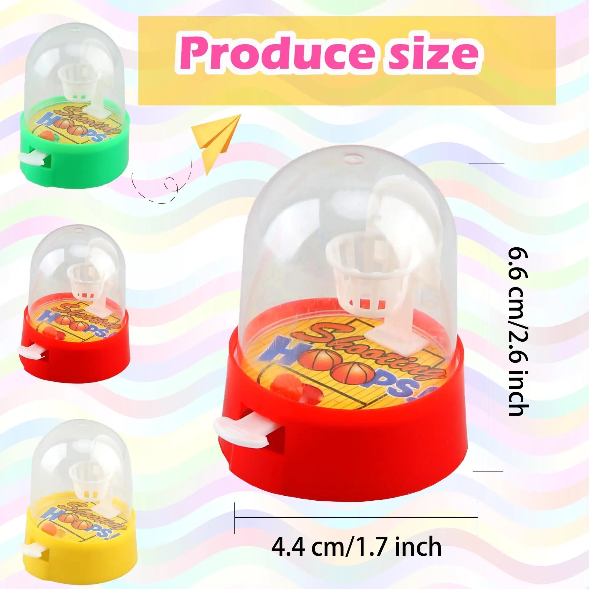 50 stuks Mini Vinger Basketbal Speelgoed Handheld Desktop Tafel Basketbalring Schietspel voor Verjaardag Sport Feestartikelen