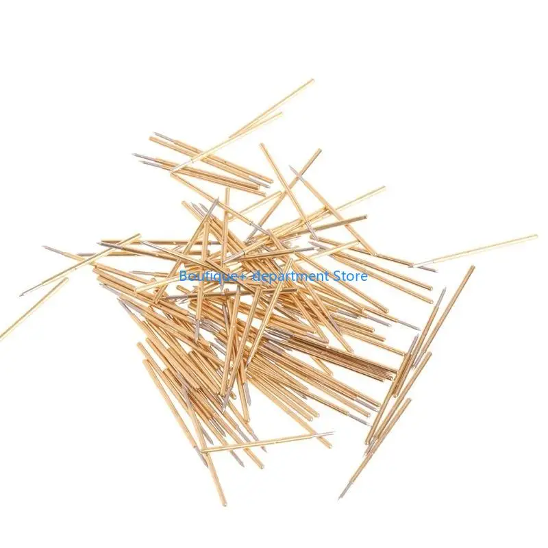 E1PD 100Pieces Spring Test Probes Pin Diameter 0.5 Tip for Board Round