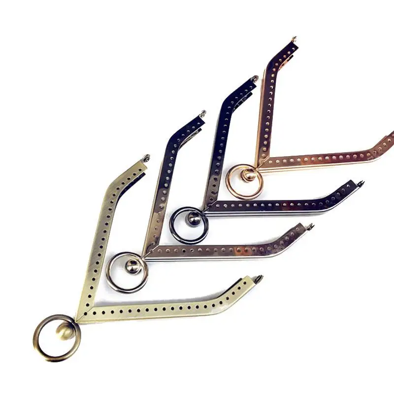 1 Piece 11cm Triangular Kiss Lock Metal Bag Frame Vintage Coin Purse Hardware DIY Handbag Craft Accessory